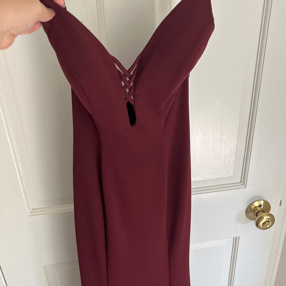 Maroon Gown